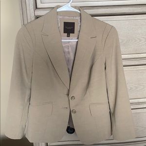 The limited tan suit jacket blazer size 0